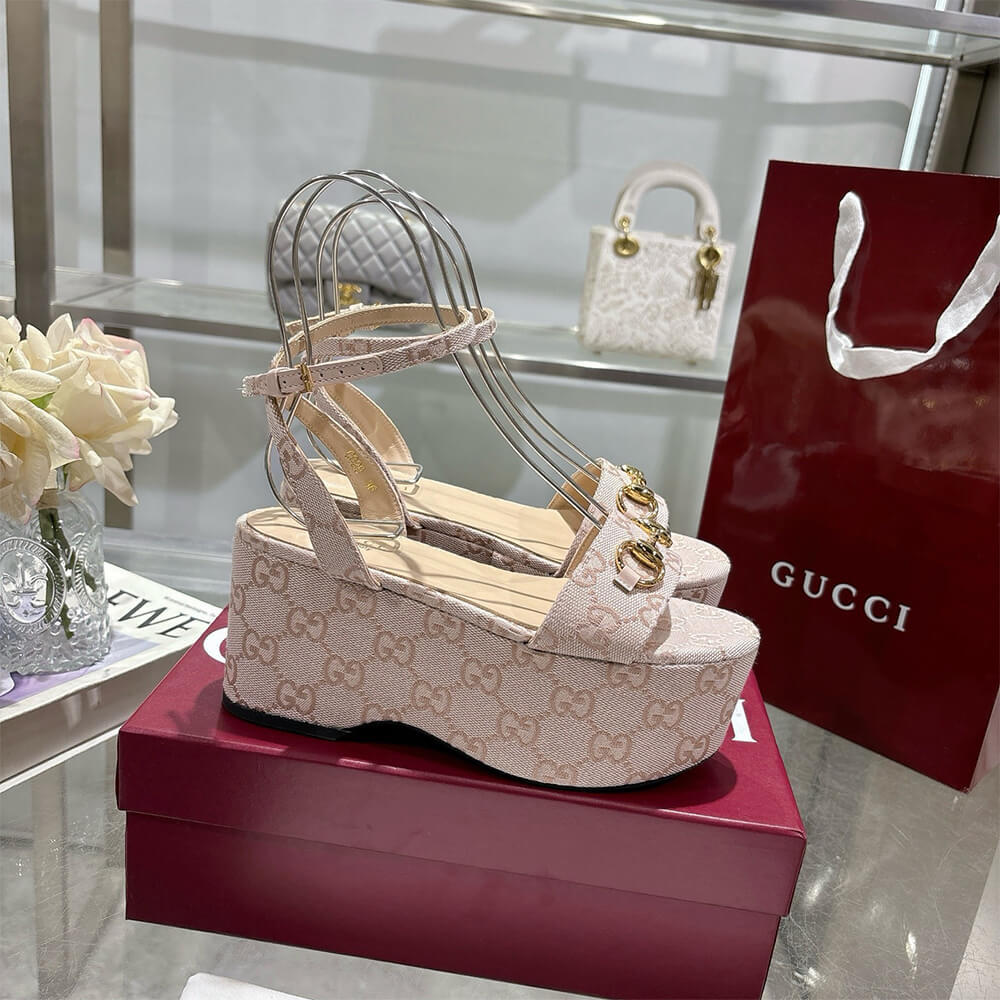 GUCCI Women s Horsebit flatform sandal