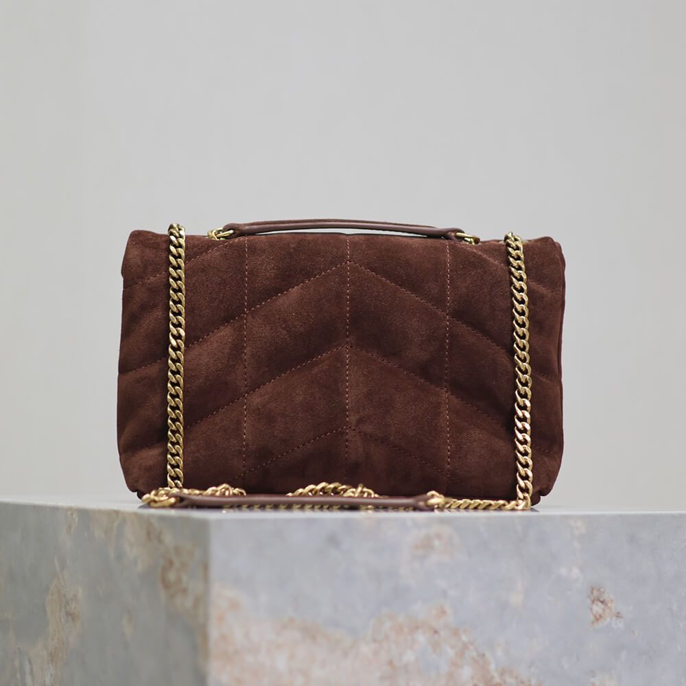 YSL Toy Puffer in suede