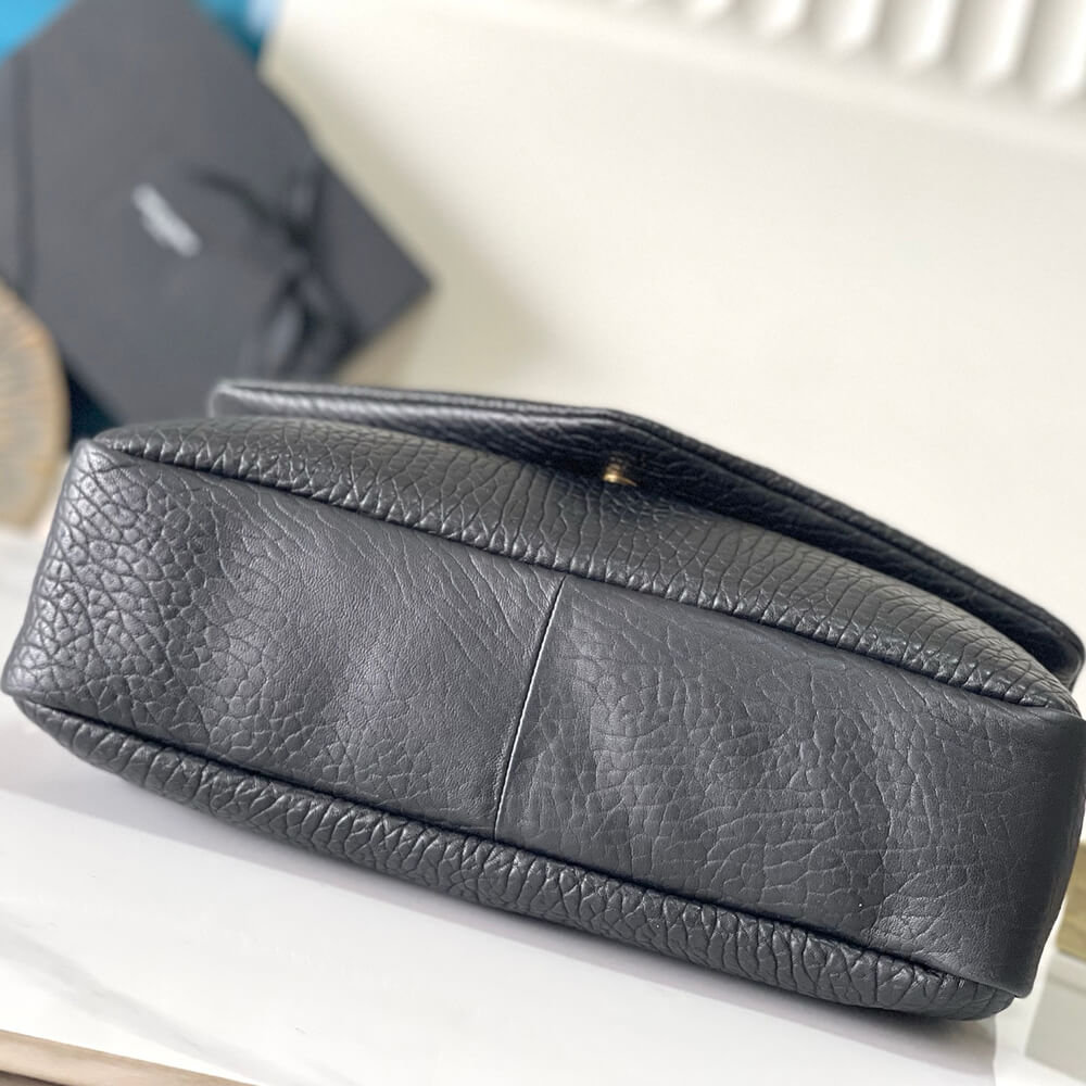 YSL Calypso large in grained lambskin