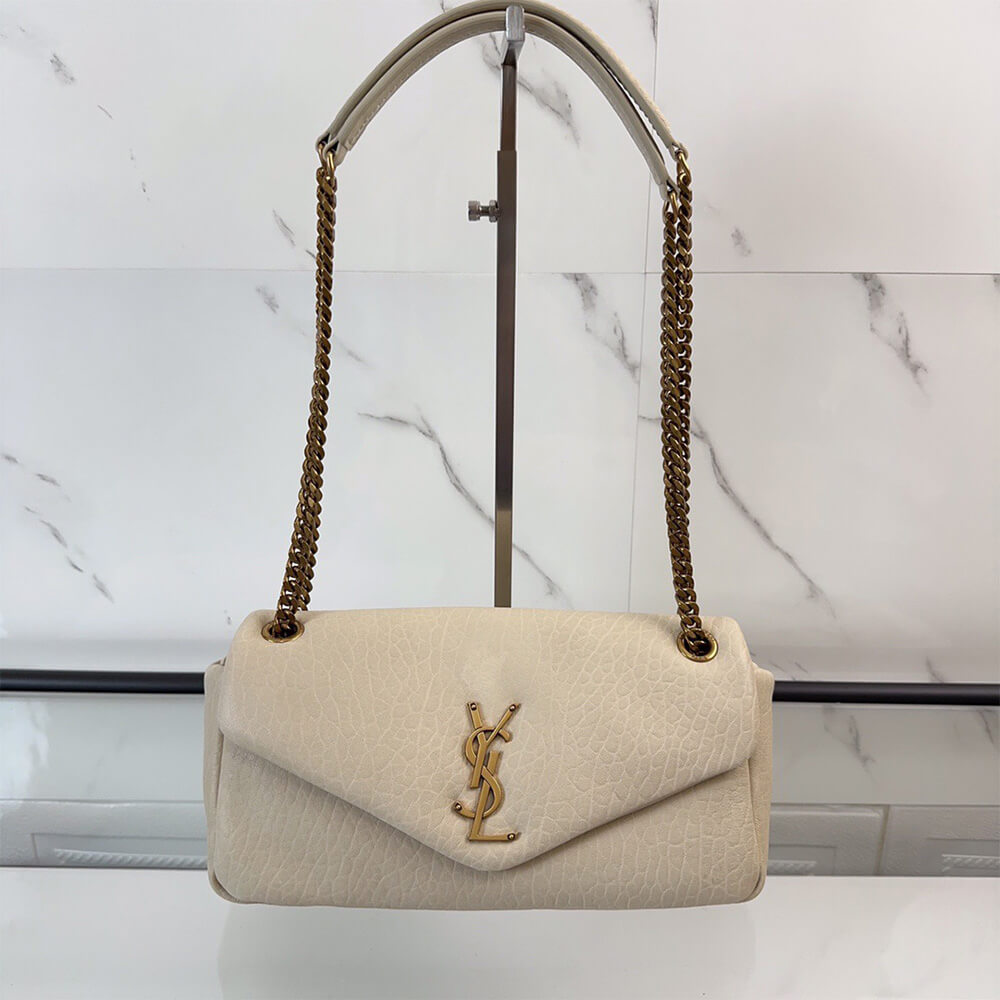 YSL calypso medium in grained lambskin