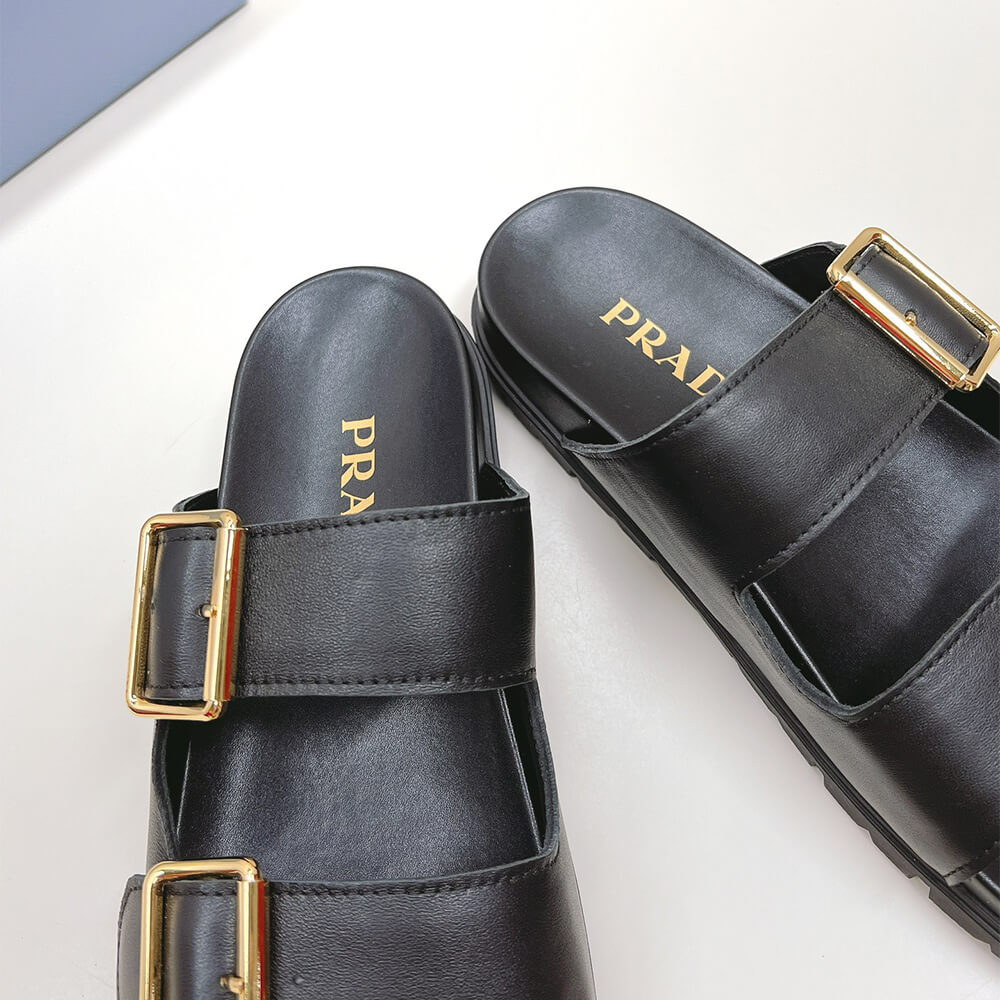PRADA Nappa leather slides