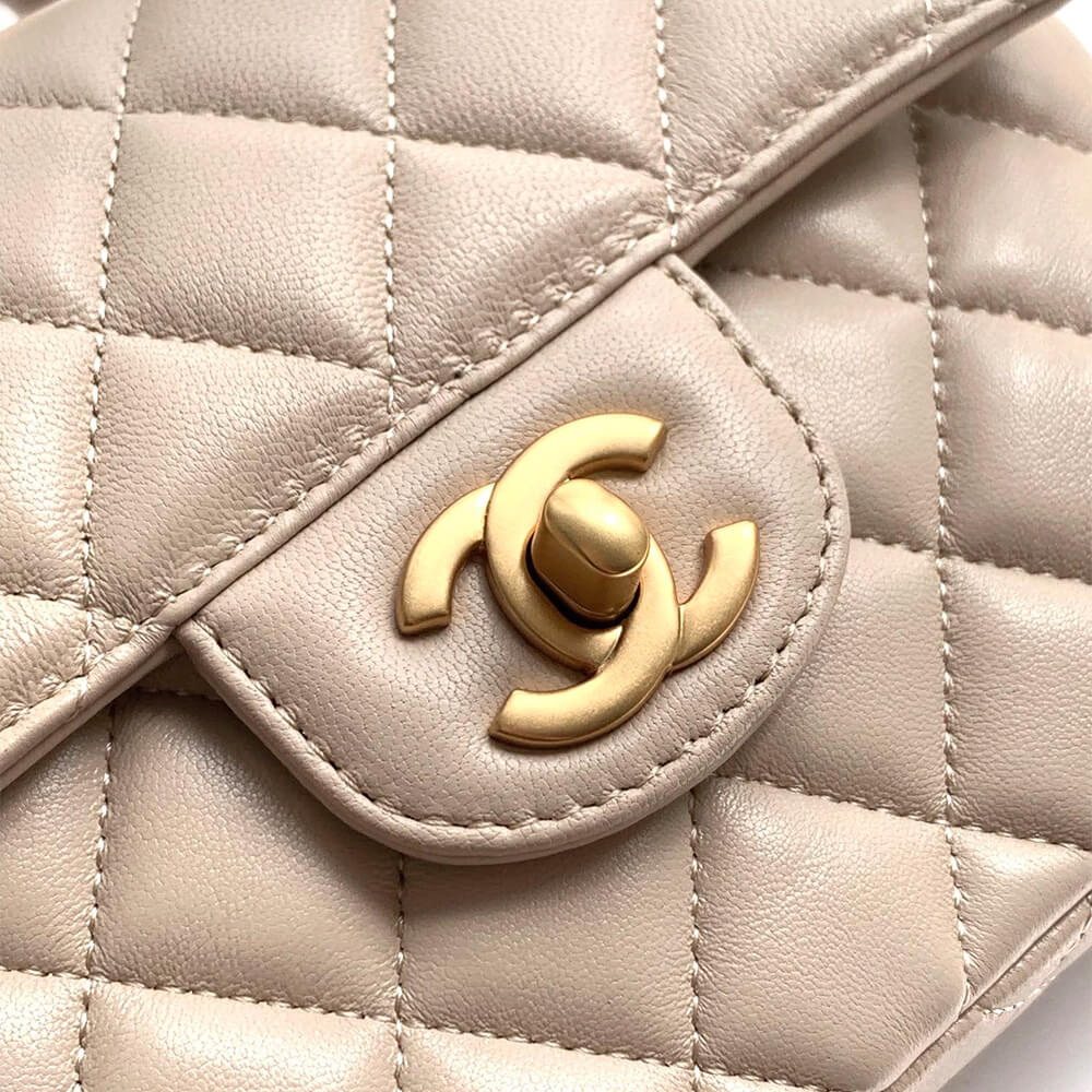 CHANEL Small Flap Bag with Top Handle(HIGH-END GRADE)
