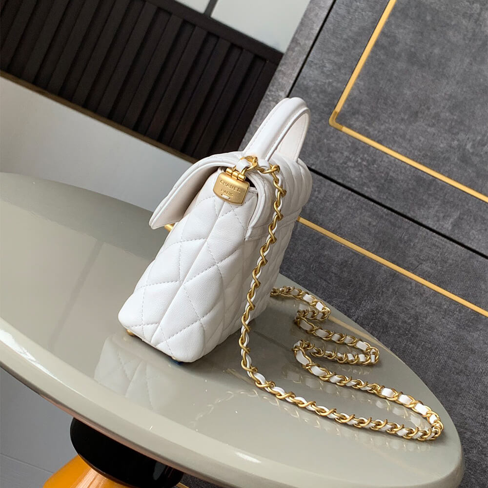 CHANEL Small Flap Bag with Top Handle(HIGH-END GRADE)