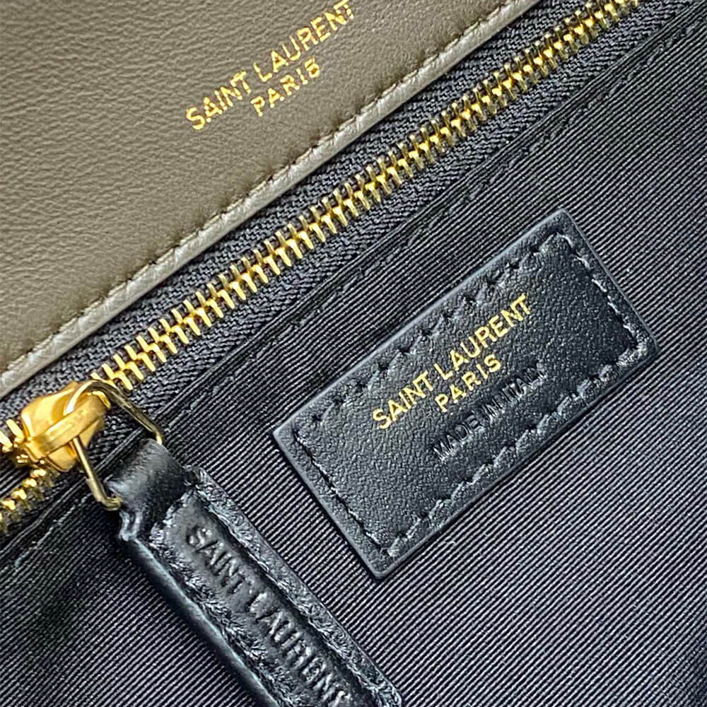 YSL calypso small in plunged lambskin