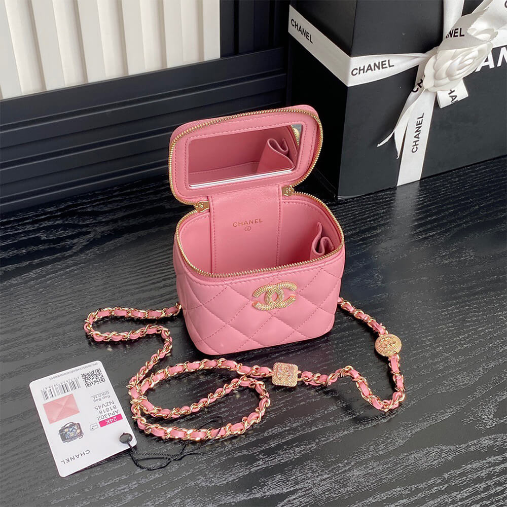 CHANEL Small Vanity with Chain(HIGH-END GRADE)