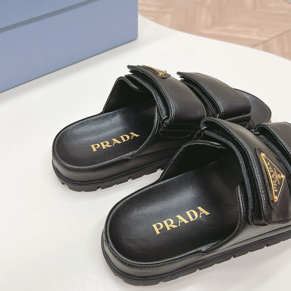 PRADA Nappa leather slides