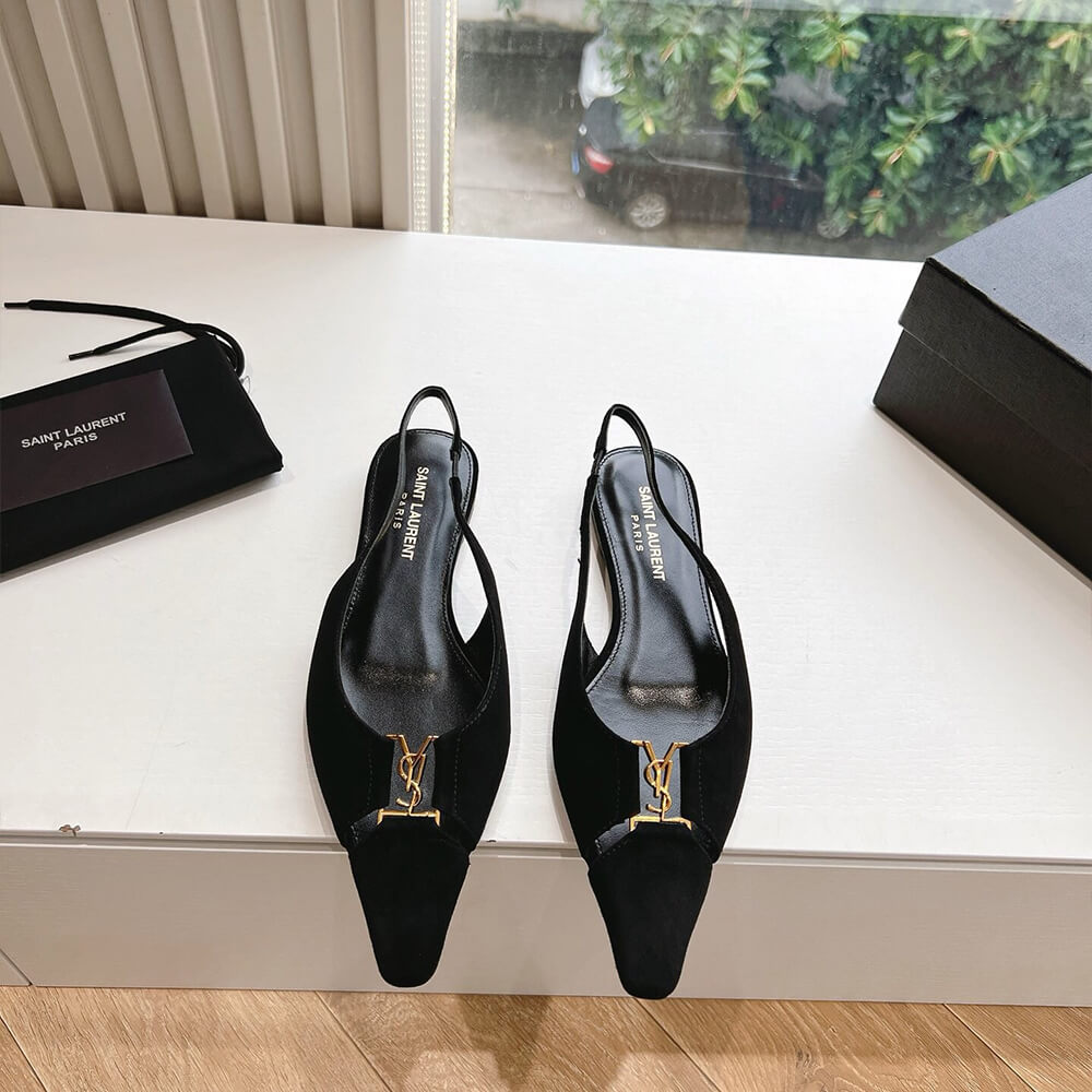YSL Pointed Toe Slingback
