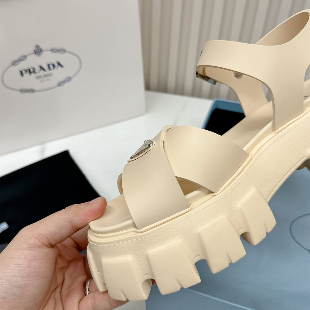 PRADA Monolith rubber sandals