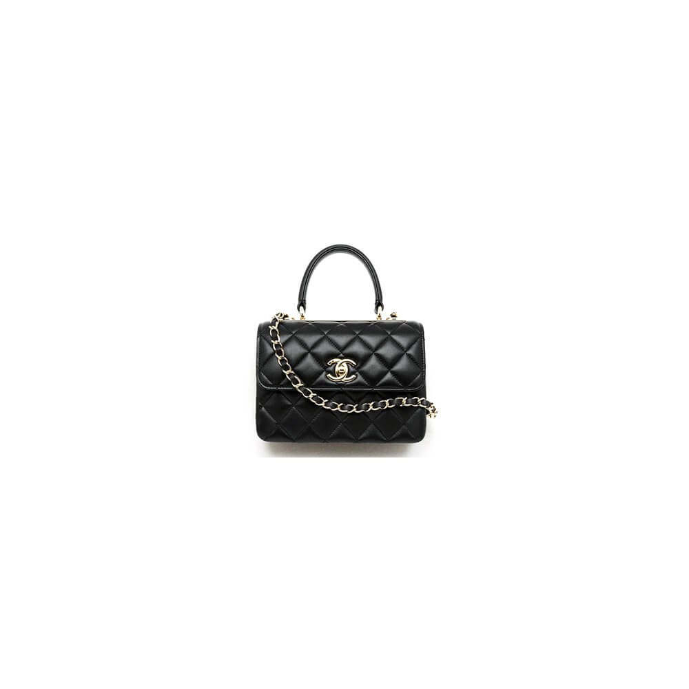 CHANEL Mini Flap Bag with Top Handle(HIGH-END GRADE)