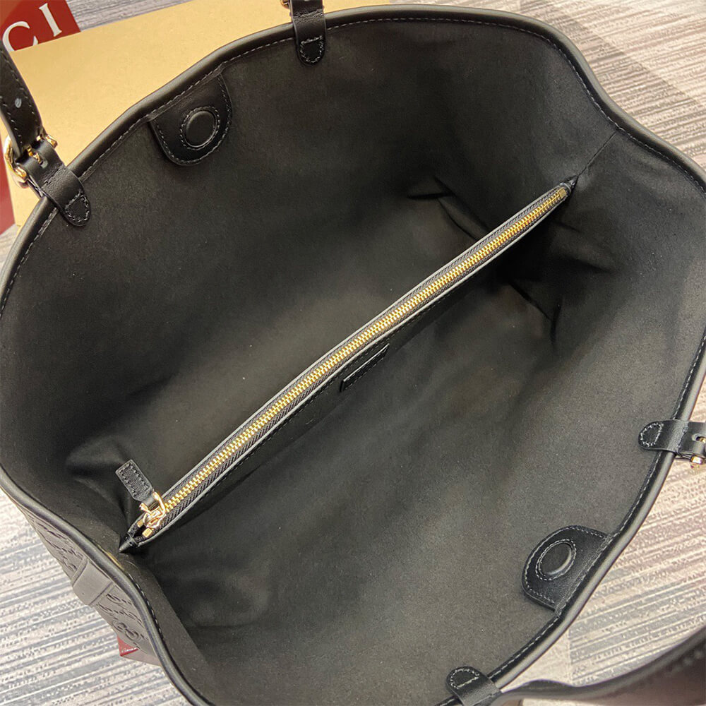 GG Emblem large tote bag