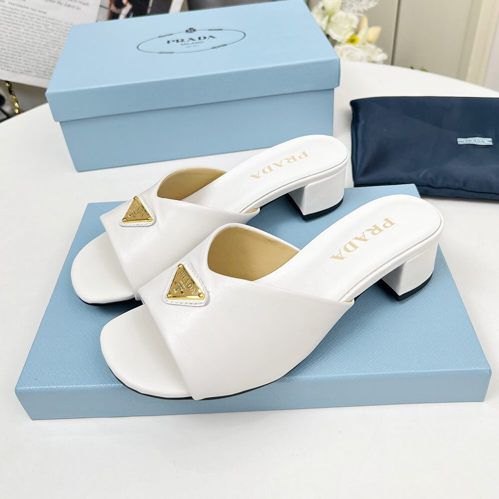 Prada Padded nappa leather sandals