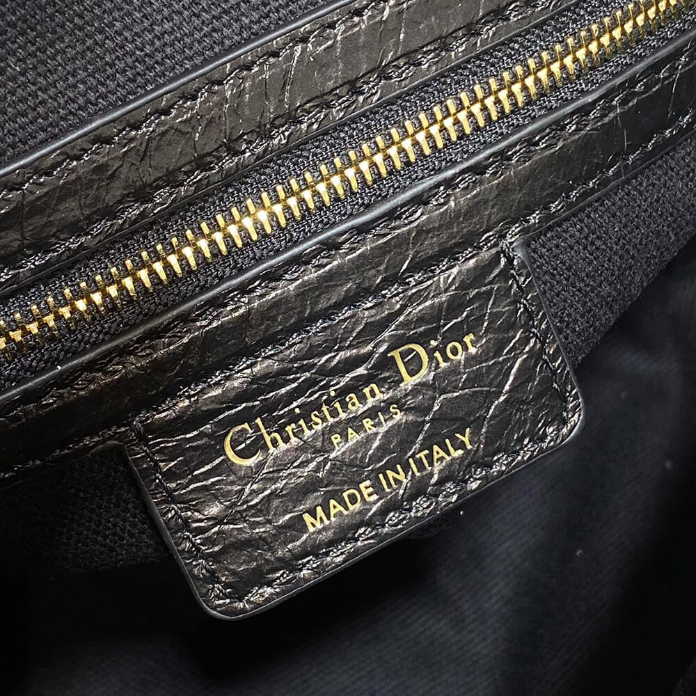 Medium D-Journey Bag in Shiny Goatskin(HIGH-END GRADE)