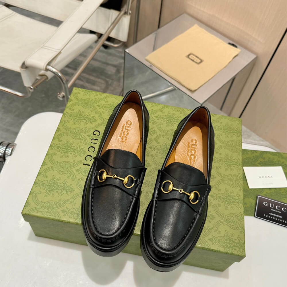 Gucci Women s Horsebit wedge loafer