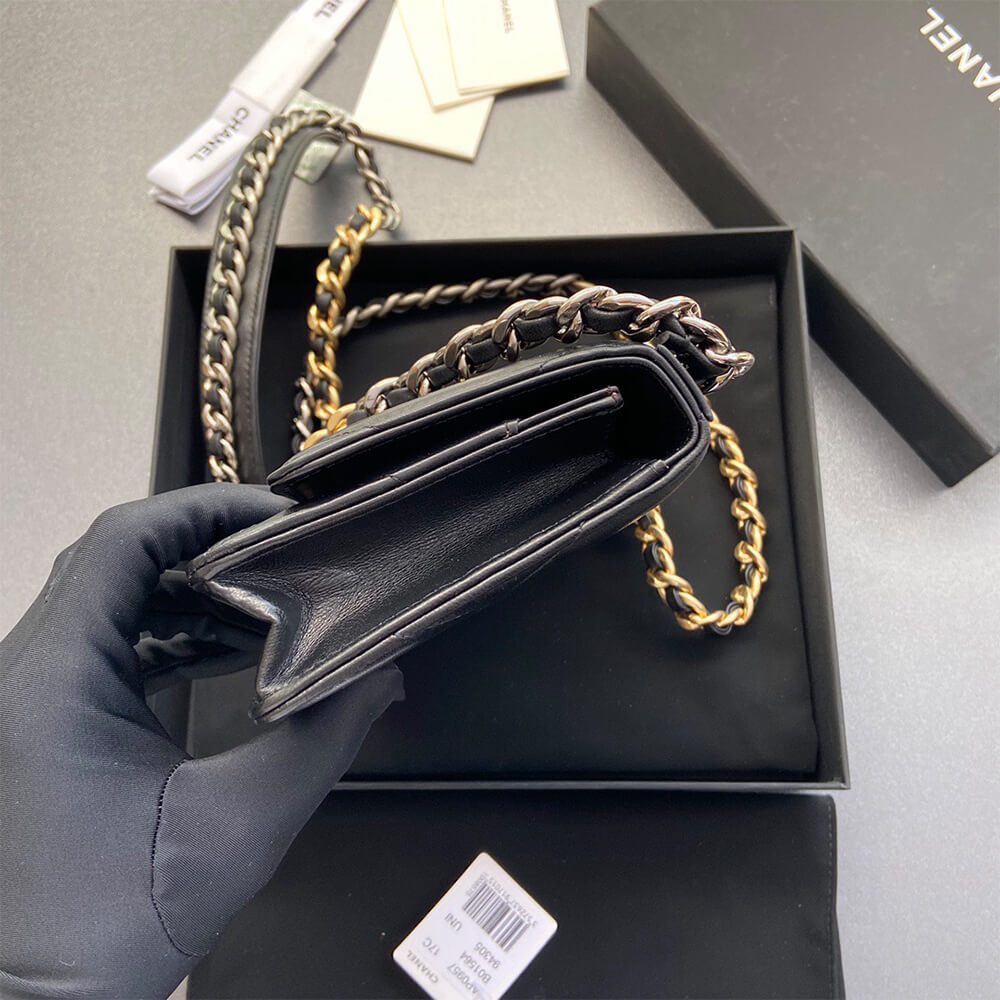CHANEL 19 Wallet on Chain(high-end grade)