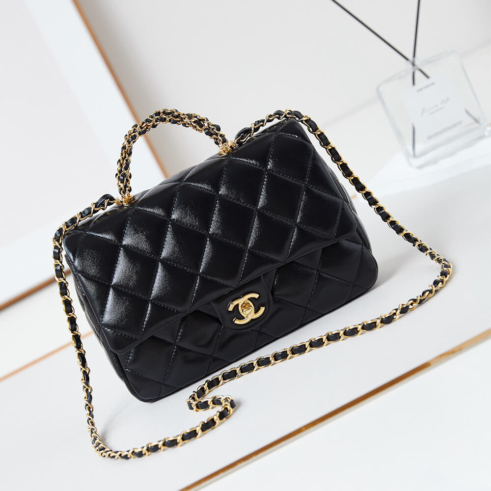 CHANEL Flap Bag with Top Handle