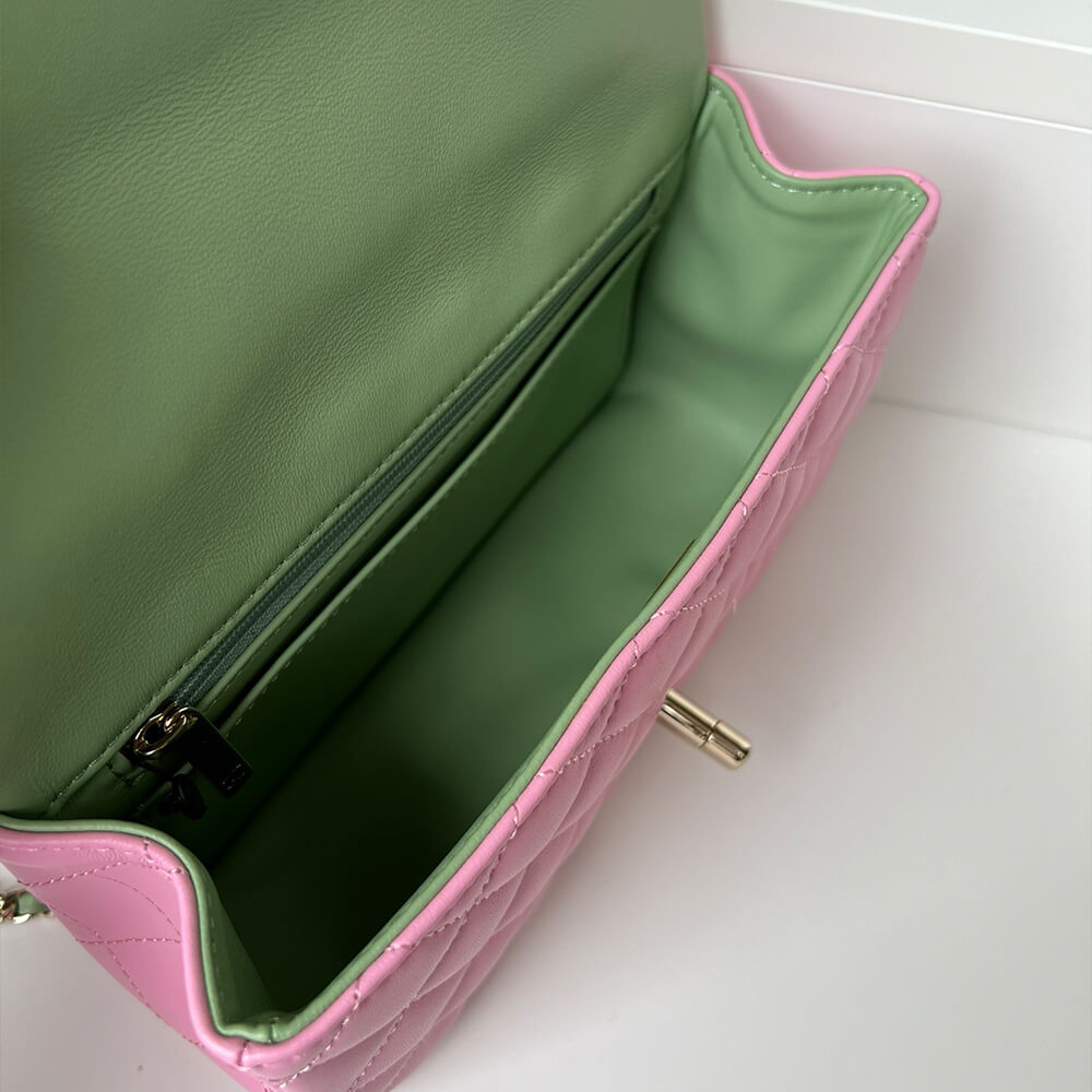 CHANEL Mini Classic Handbag With Top Handle