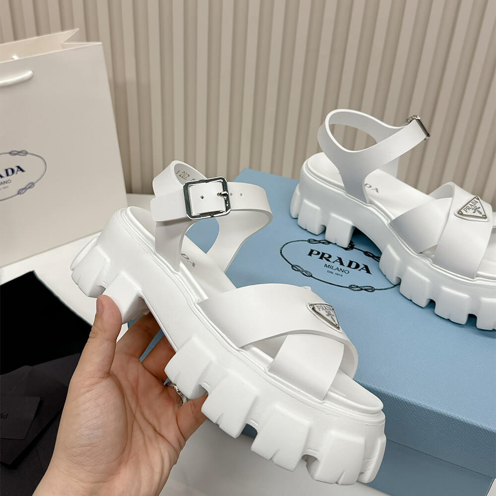PRADA Monolith rubber sandals