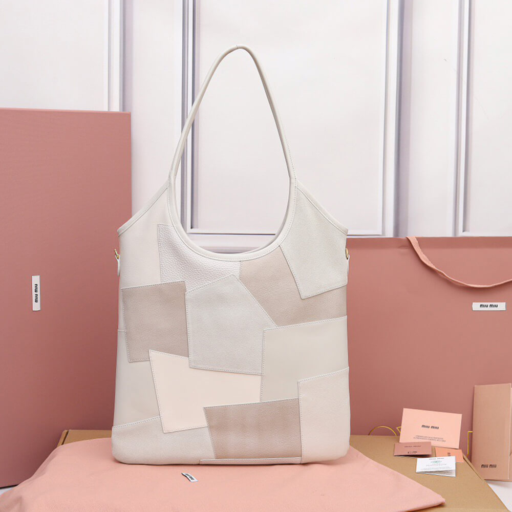 MIUMIU REGULAR IVY leather patchwork bag(HIGH-END GRADE)