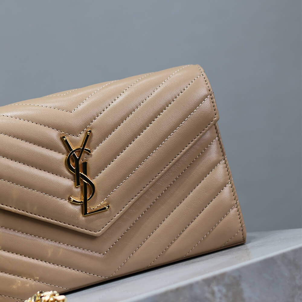 YSL cassandre chain wallet in lambskin