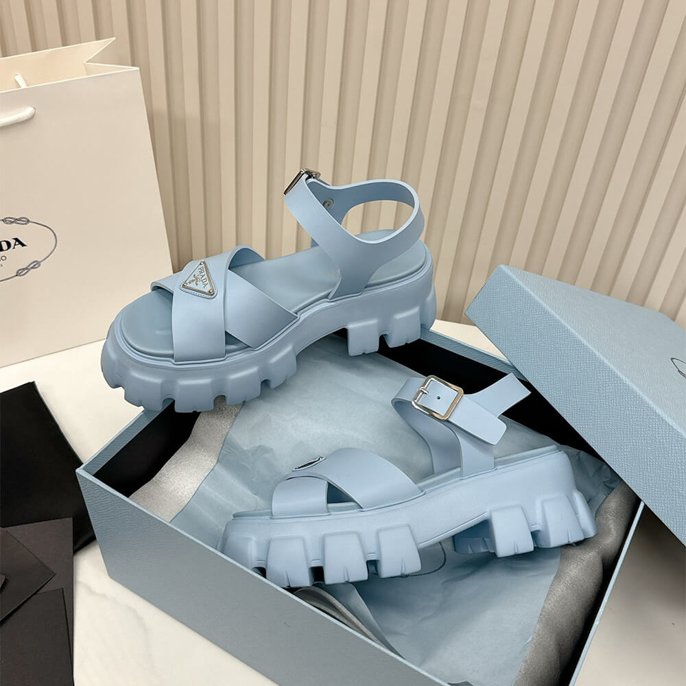 PRADA Monolith rubber sandals