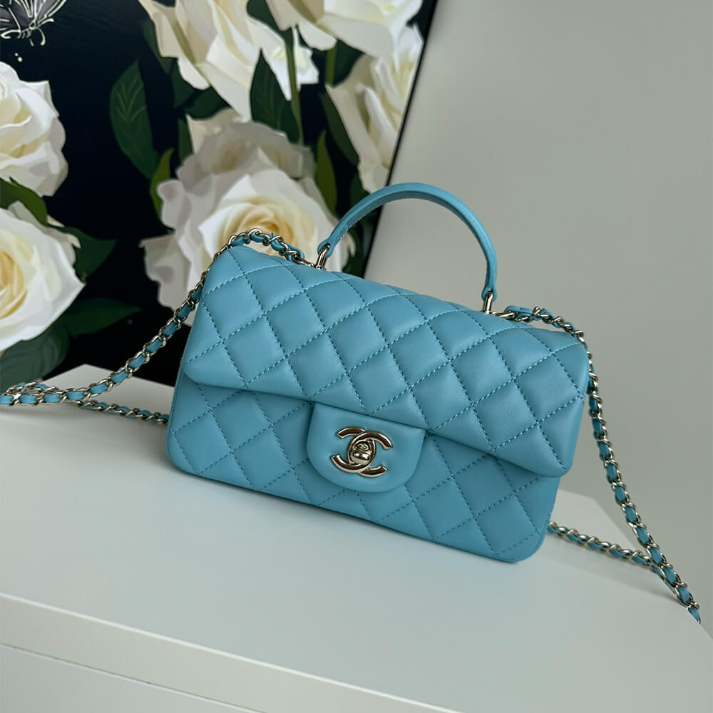 CHANEL Mini Classic Handbag With Top Handle