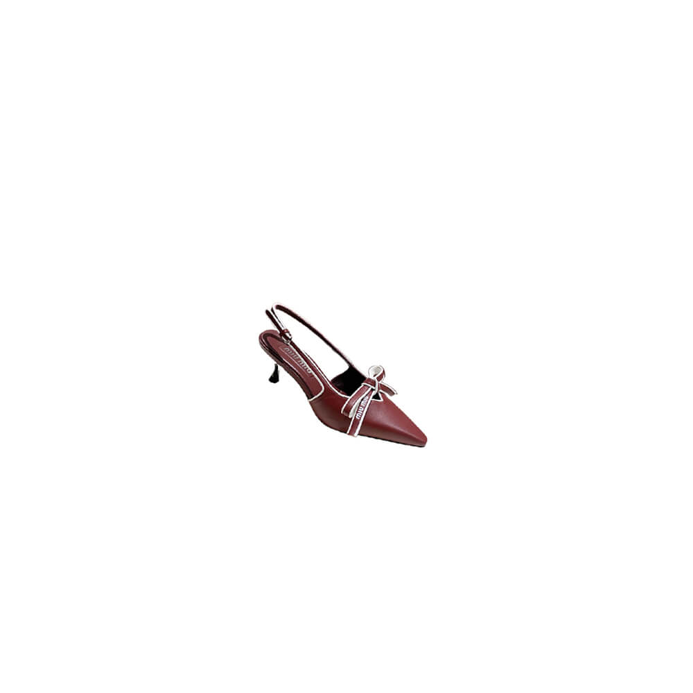 MiuMiu Nappa leather slingback pumps